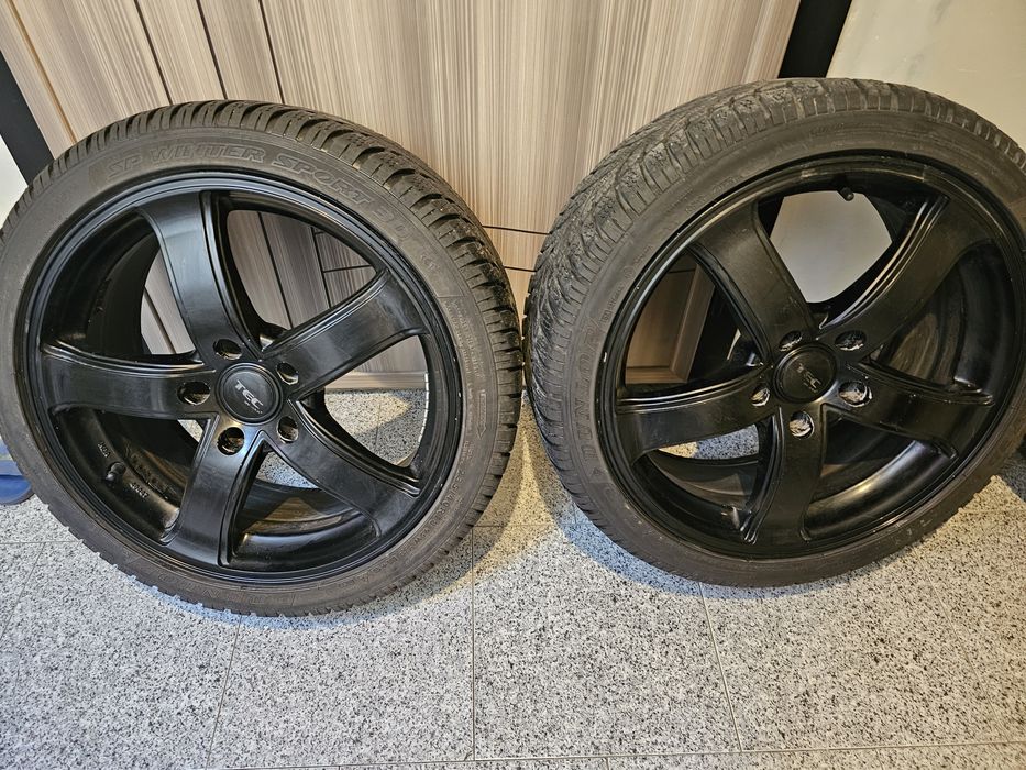 Джанти 18 цола 5 х120 със зимни гуми за BMW