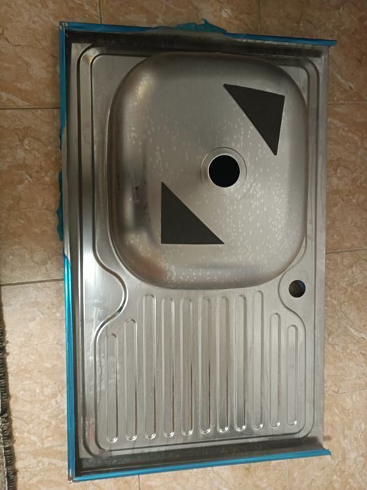 Chiuveta bucatarie inox satinat 80/50