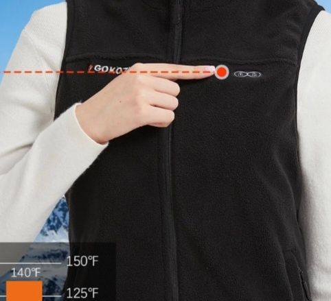 Vesta de dama incalzita pe 5 zone ,marimea L