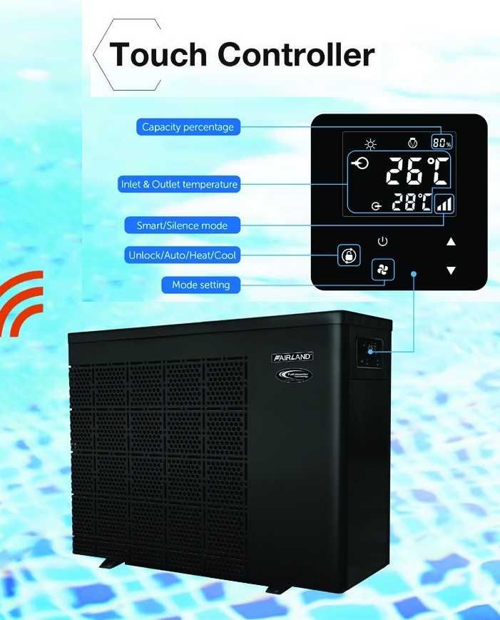Pompa de caldura piscina Inverter Plus 6.5kW – Fairland IPHCR15