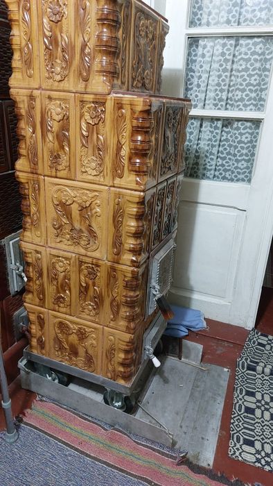 Vand soba teracota cu rotile folosita doua ierni.