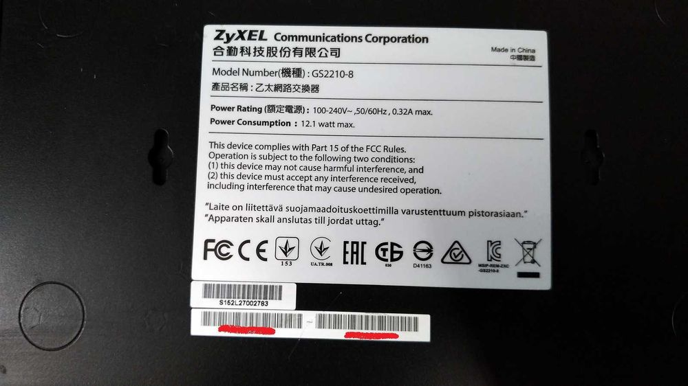 Switch Zyxel GS2210-8, 8 port 10/100/1000 Mbps, 2xGiga RJ45/SFP Layer2