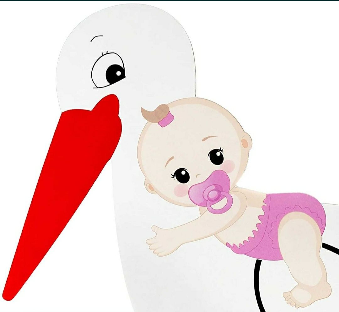 Bebeluși-barză ,decorațiune(baby shower)