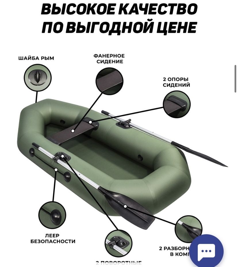 Лодка надувная, однаместная, отличного качества