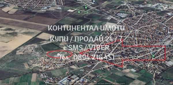Парцел 9дка и съседен имот 29дка до регулация ток и вода - код 62195