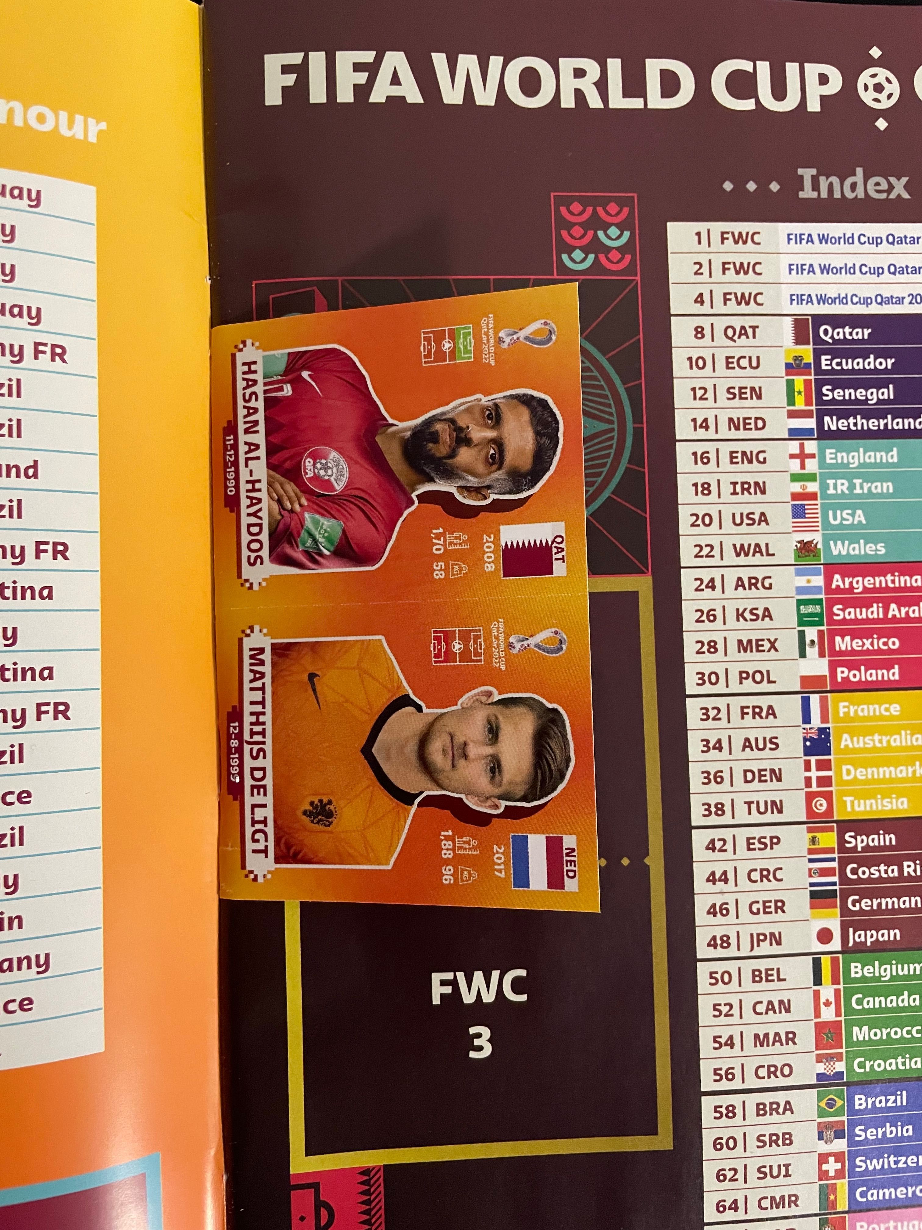 Catalog Qatar 2022 Panini Sticker +6 stickere