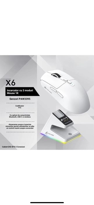 Mouse de gaming cu 26000 DPI RGB