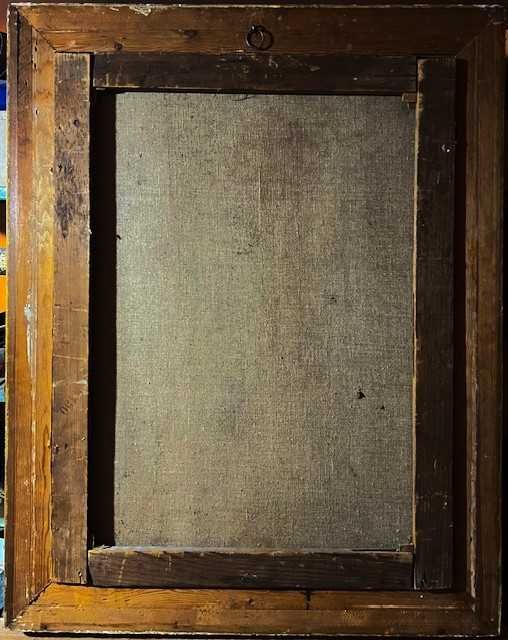 SUPERB! Tablou VECHI de colecție. MARE-80x60cm+Ramă, ulei/pânză-semnat