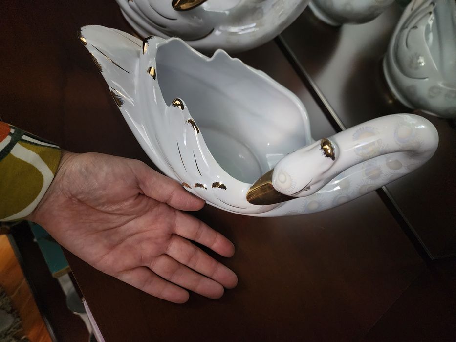 Конфетницы "белая лебедь" 2 шт