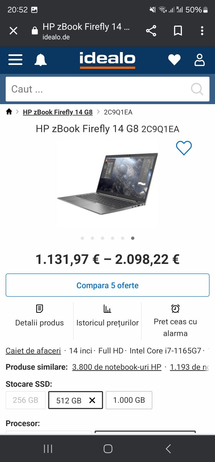 Vand Laptop HP ZBOOK