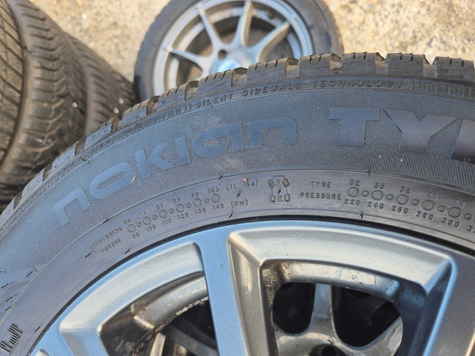 Roti Jante Aliaj + Anvelope IARNA 4x100 185/65/15 Dacia Logan Sandero