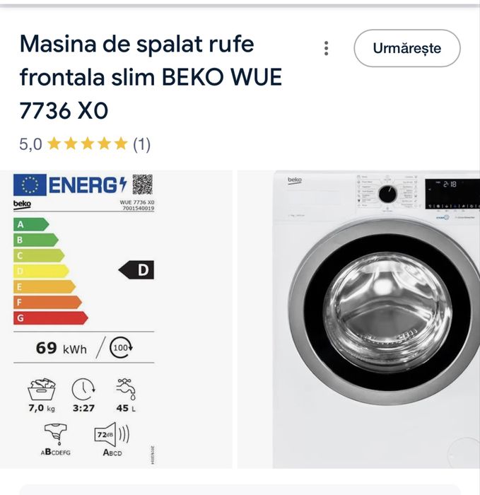 Masina de spalat BEKO