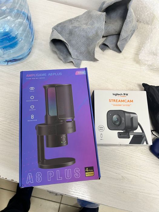 Микрофон Fifine A8plus + пантограф для микрофона MAONO