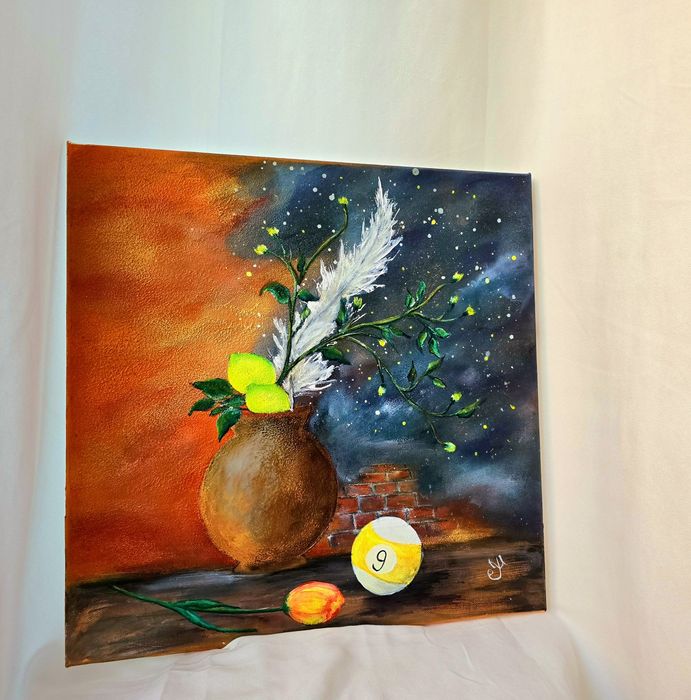 Авторска картина, уникат ,,Форма без звук"'