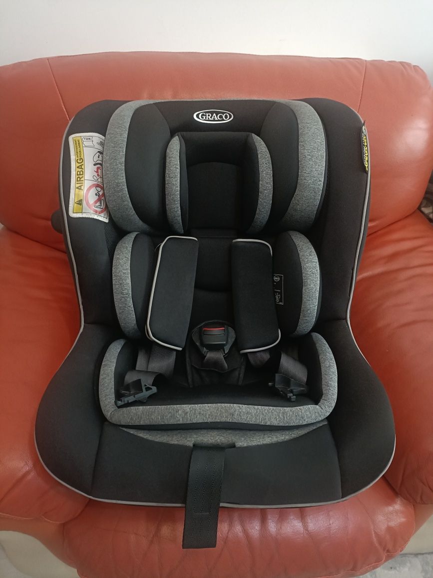 Scaun auto Graco Ascent i-Size Black + baza isofix