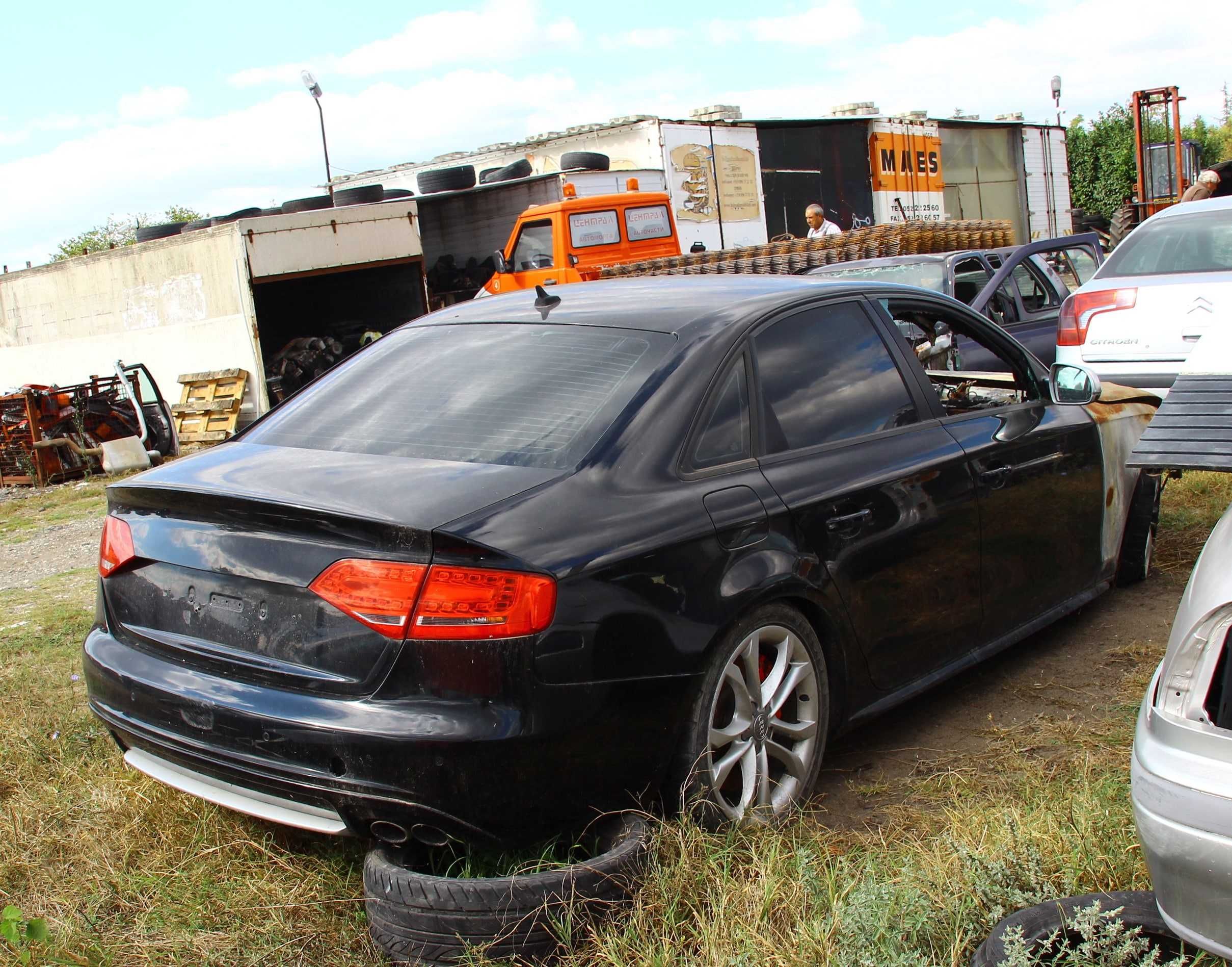 Audi  S4  3.0 V6 Turbo  Ауди  - изгоряло