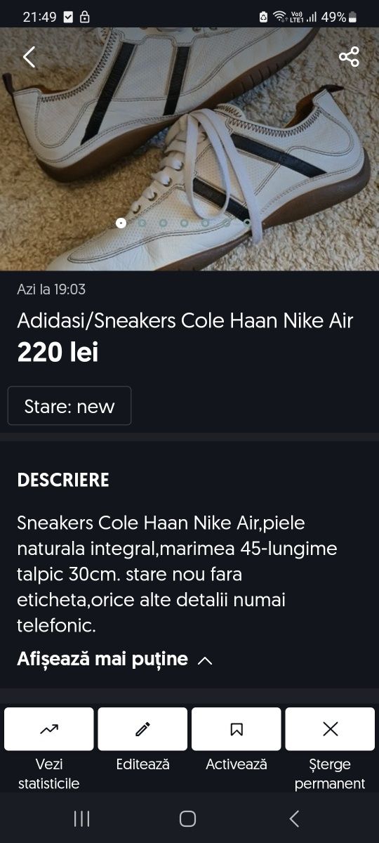 Adidasi/sneakers Cole Haan Air Nike