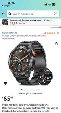 Smartwatch SIGILAT - Dekelife AK57 - 2 Bratari - Functie telefon