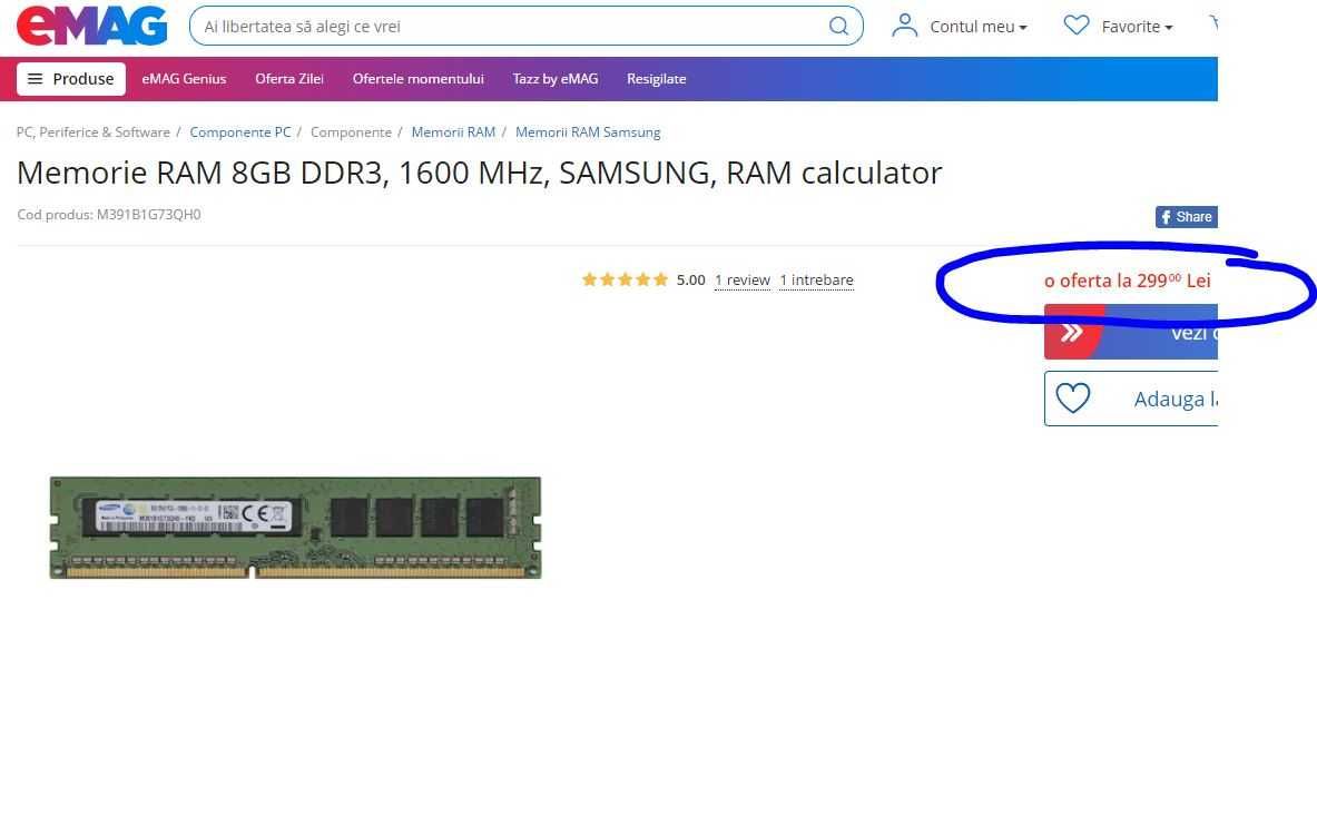 DDR3 8Gb 1600Mhz PC3-12800