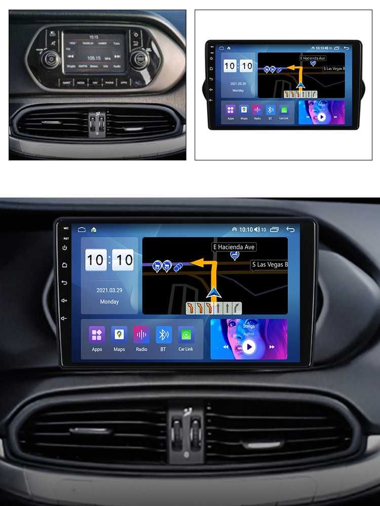 Navigatie Fiat Tipo Egea ( 2015 - 2021 ) Android Noua Garantie 2/4/8GB