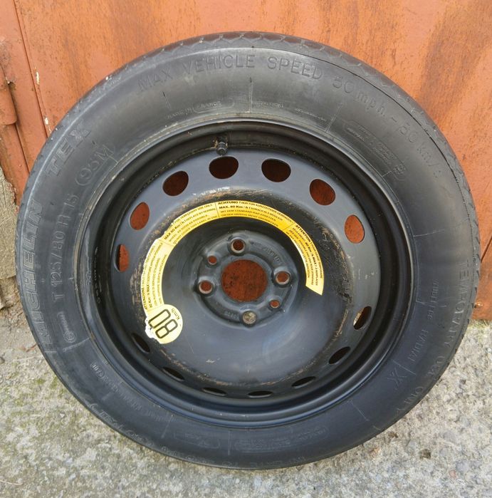 Резервна гума патерица 15 цола 4х98 58.1мм Fiat Alfa Lancia Фиат Bravo