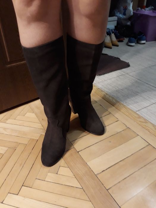 Cizme piele intoarsa Flavia Passini, mar. 38, purtate o singura data
