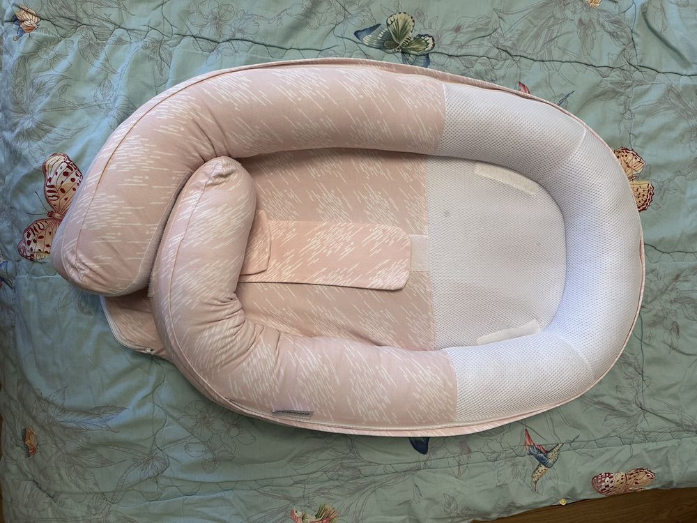 Бебешко гнездо за сън"Doomoo Cocoon " Chine pink като ново