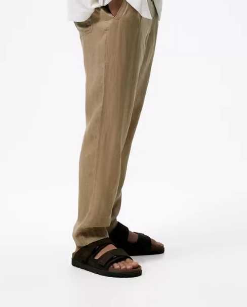 Zara мужские  летние брюки 100% лен