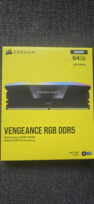 Memorie RAM Corsair Vengeance RGB XMP 3.0, 64GB, 5200MHz,