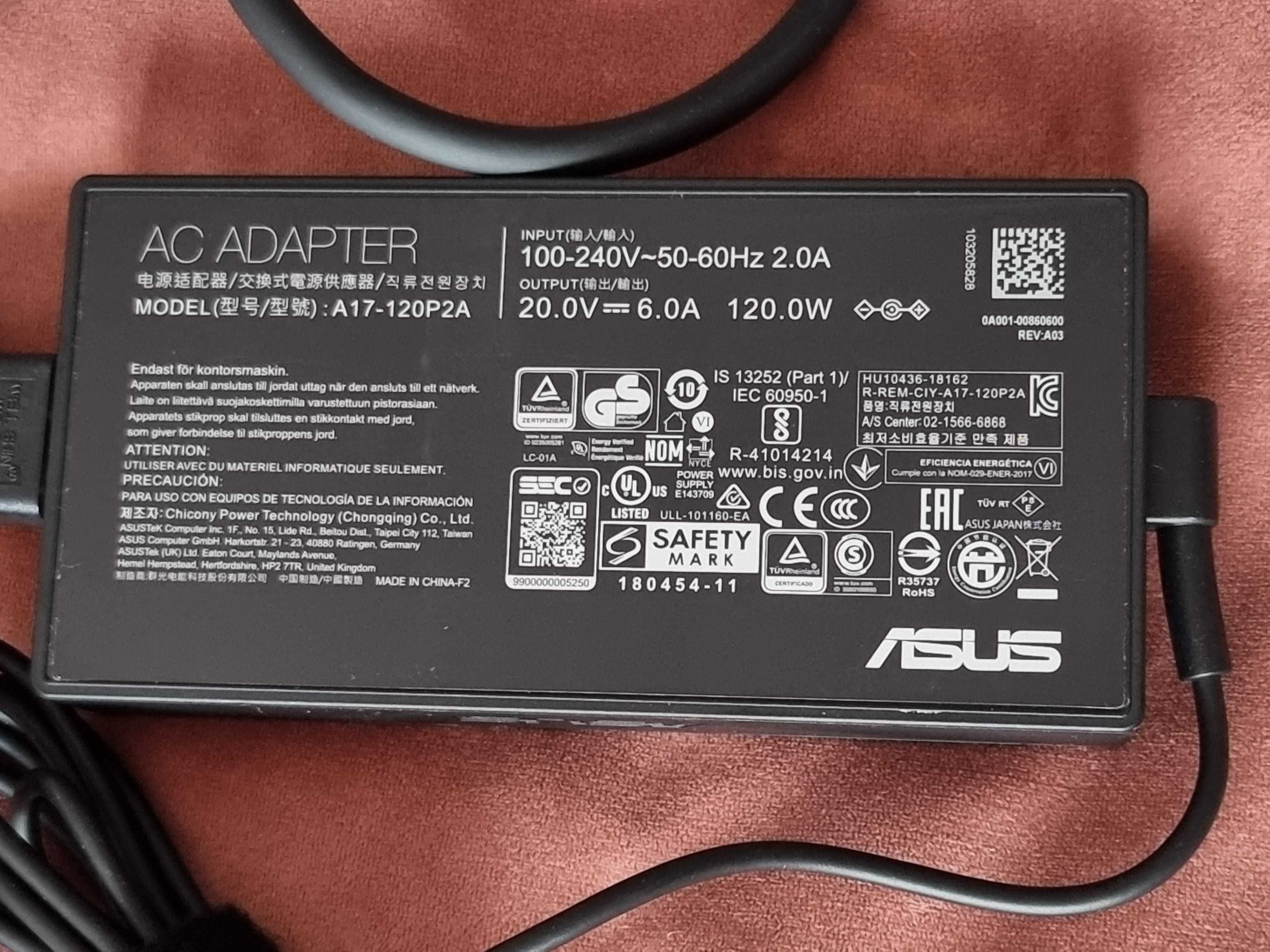 Incarcator laptop Asus AD120-00C (A17-120P2A) 120W