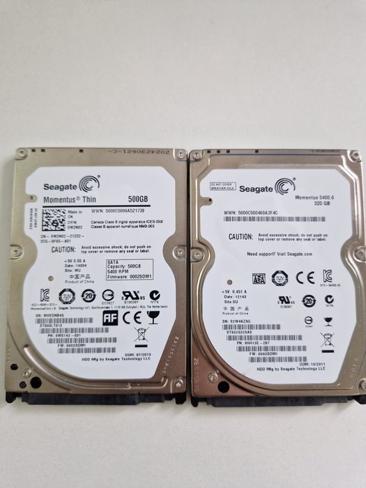 HDD Hard diskuri laptop si desktop 1TB/500Gb/320Gb