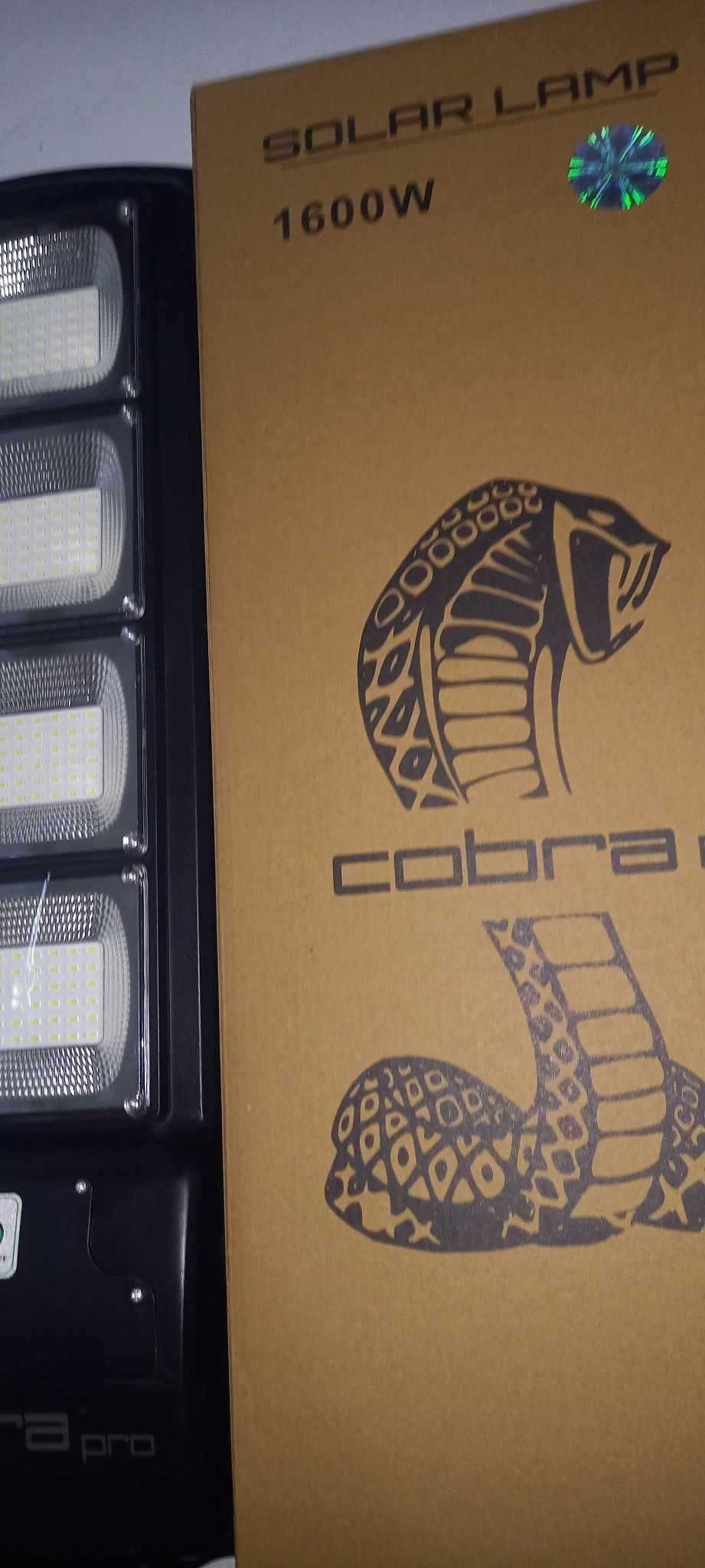 МОЩНА улична соларна лампа Cobra  Кобра 300W, 600W, 1200W, 1600W