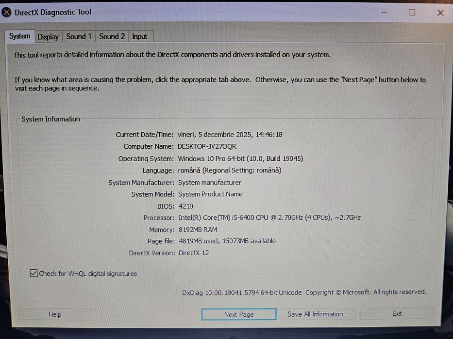 Vând Unitate Asus G11cd