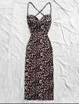 Rochie sexi noua cu bretele model leopard