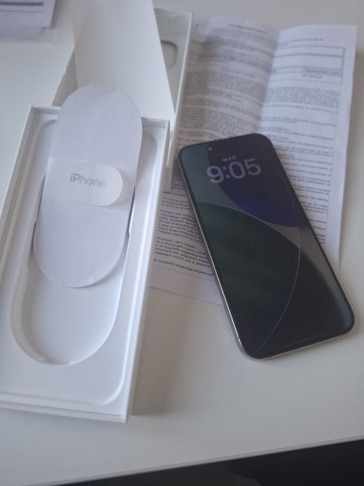 КАТО НОВ!!!   ГАРАНЦИЯ !!!Продавам/заменям Iphone 16 pro max 256gb сив