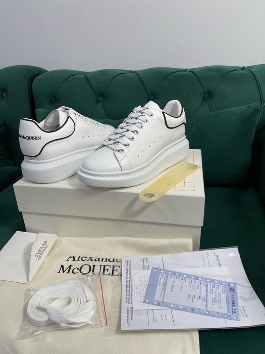 Adidasi Alexander McQueen piele naturala 100% Full Box colectie noua