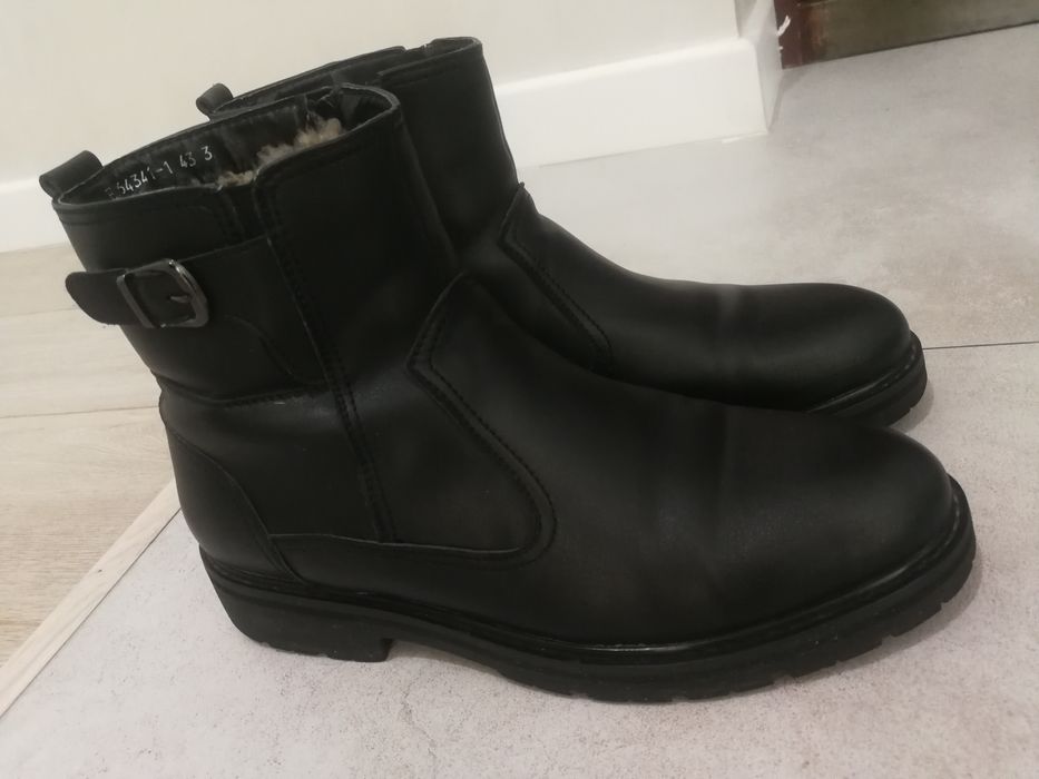 Мужские зимние сапоги натуральная кожа/мех