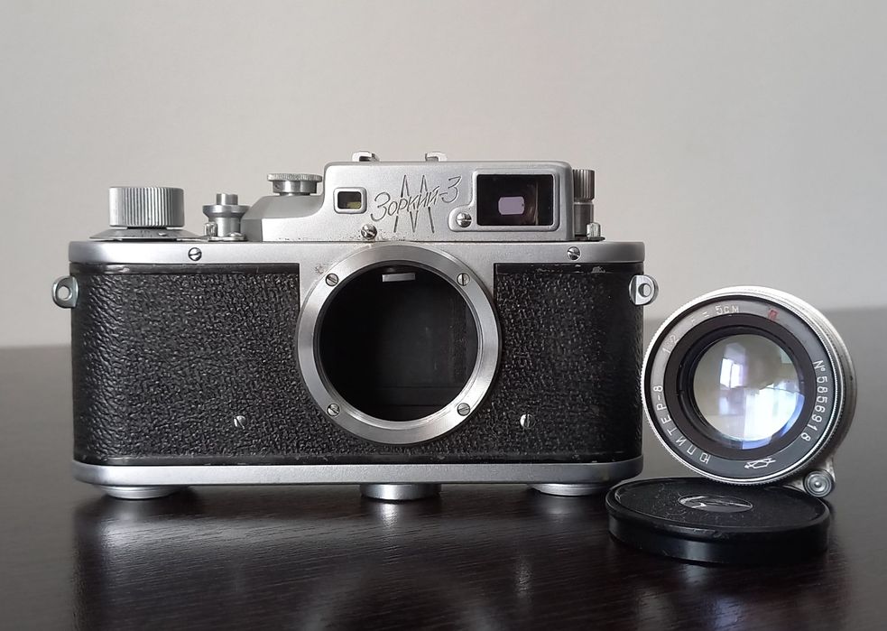 Aparat foto rusesc  ZORKI 3M  - Rangefinder, copie Leica