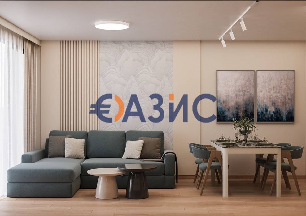 2-стаен апартамент на 3-ти етаж, комплекс Доменико, Свети Влас - 64.04