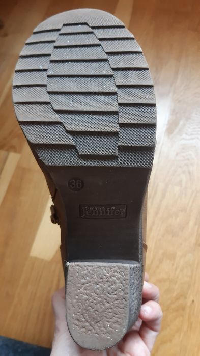 Ghete 36 cu toc gros