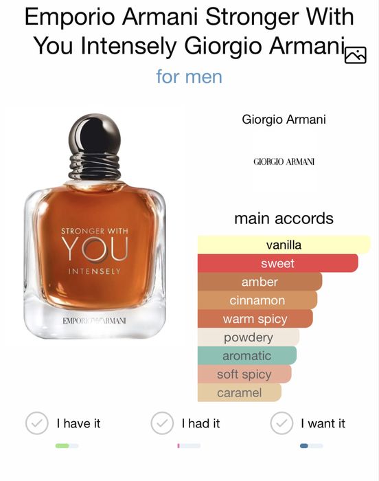 Armani Stronger With You Intensely