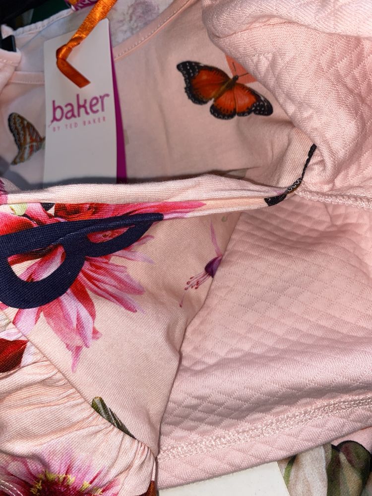Ted Baker Оригинален розов бебешки комплект 3-6 месеца