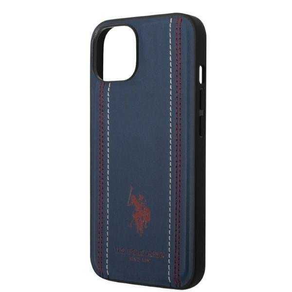 Гръб U.S. Polo Assn Leather Stitch за iPhone 14, 14 Pro, 14 Pro Max