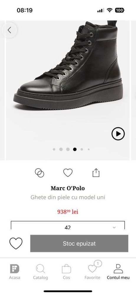 Ghete barbati piele Marc O’Polo