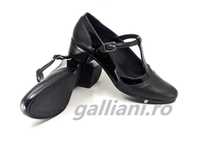 Pantofi negri cu bareta-eleganti dama-produs in Ro.din piele naturala