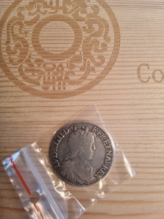 LOUIS XIV 1/2 ECU 1650 - сребърна монета