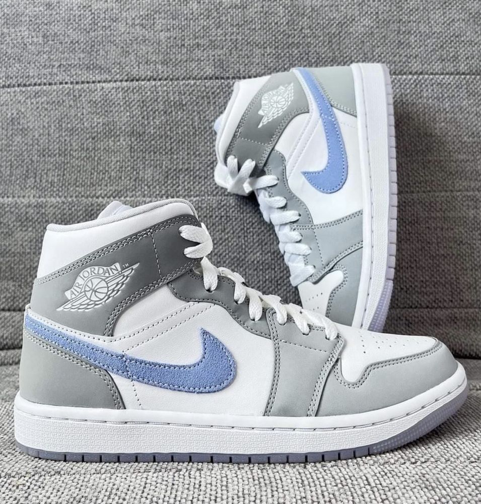 Air Jordan 1 mid Wolfgrey 36.5;38