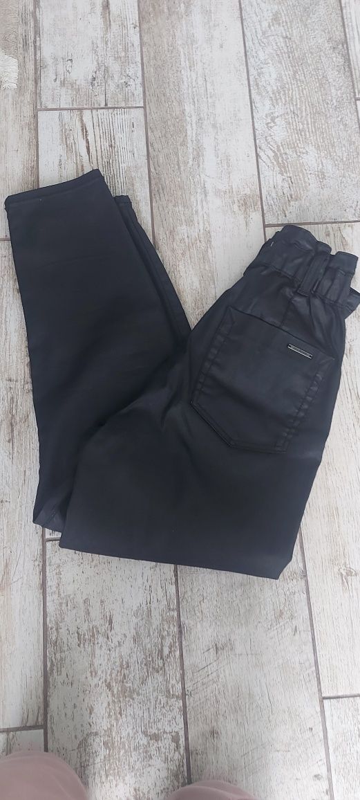 Paperbag промазани дамски дънки Zara