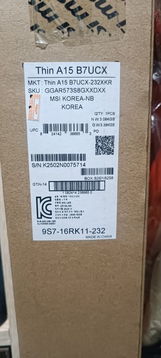 Notebook msi Thin A15