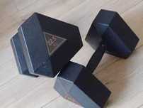 Gantere greutăți fitness sală 22.5kg  cauciucate